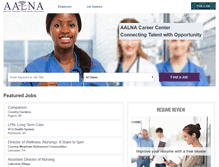 Tablet Screenshot of careers.alnursing.org